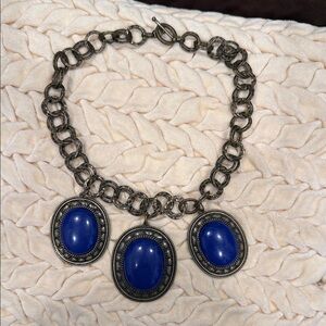 Huge Royal blue Statement Necklace